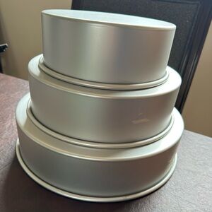 N.Y Cake Pans 3 Tiers Aluminum Baking Lot of 3